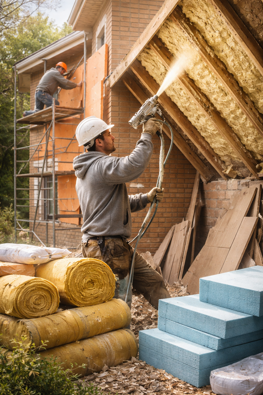 Утепление домов в Протвино под ключ от 4274 руб/м2 | Профессионально — ТепломастерПрн