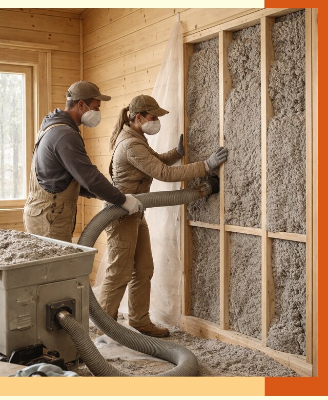 Утепление дачного дома эковатой в Протвино от 1475 руб./м2 — комплексно, ТепломастерПрн