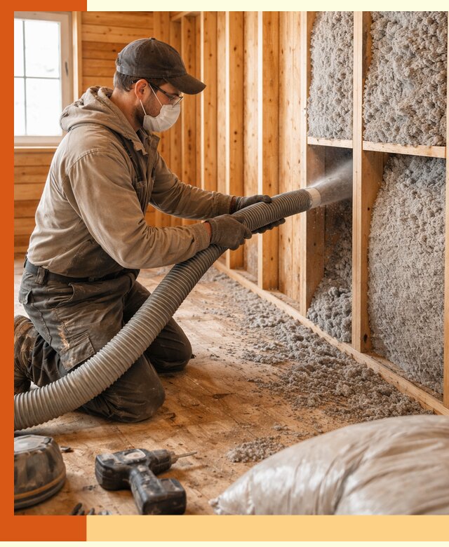 Утепление дачного дома эковатой в Протвино — быстро и надёжно