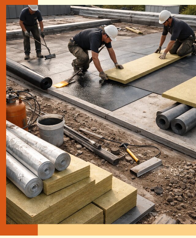 Утепление плоской крыши в Протвино — надежная теплоизоляция и герметизация