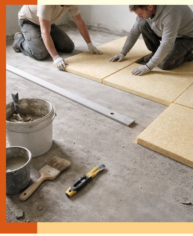 Утепление бетонного пола в Протвино профессионально и недорого