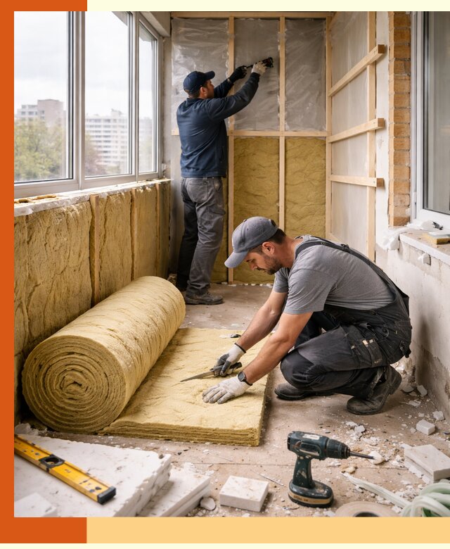 Утепление балкона под ключ в Протвине качественно и быстро