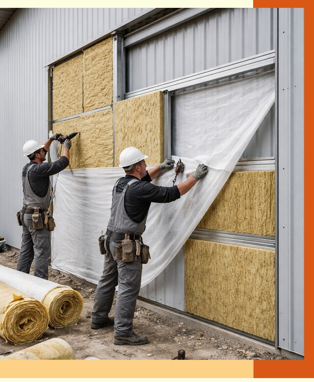 Утепление металлического склада в Протвино от 4579 руб/м2 — комплексное утепление под ключ | ТепломастерПрн