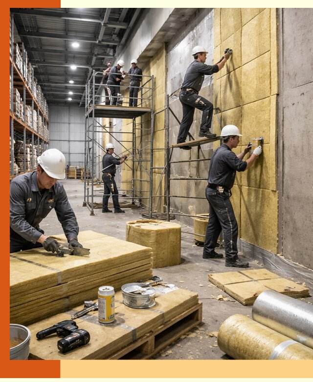 Утепление логистического центра в Протвино качественно и экономично