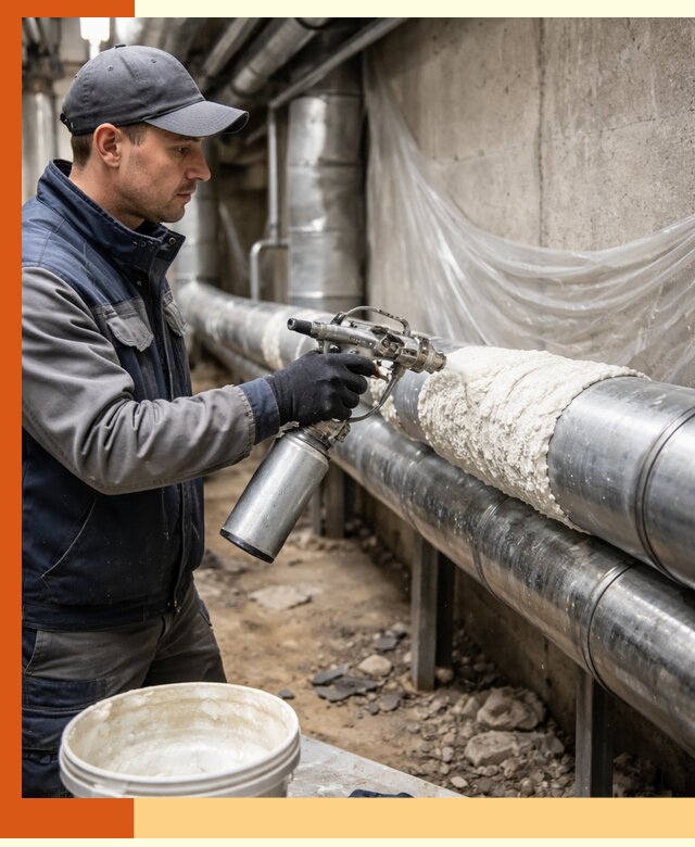 Утепление труб жидкой теплоизоляцией в Протвино