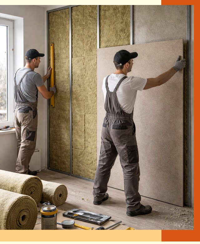 Шумоизоляция стен в Протвино от 4579 руб/м2 — звукоизоляция стен под ключ | ТепломастерПрн