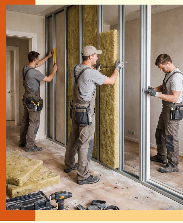 Шумоизоляция межкомнатных перегородок в Протвино эффективно и надёжно