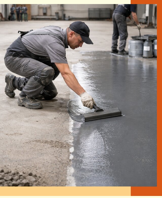 Гидроизоляция промышленного пола в Протвино от 1221 руб./м2 — ТепломастерПрн специалисты под ключ