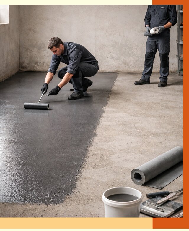 Гидроизоляция гаражного пола в Протвино от 3561 руб./м² — ТепломастерПрн профессионально