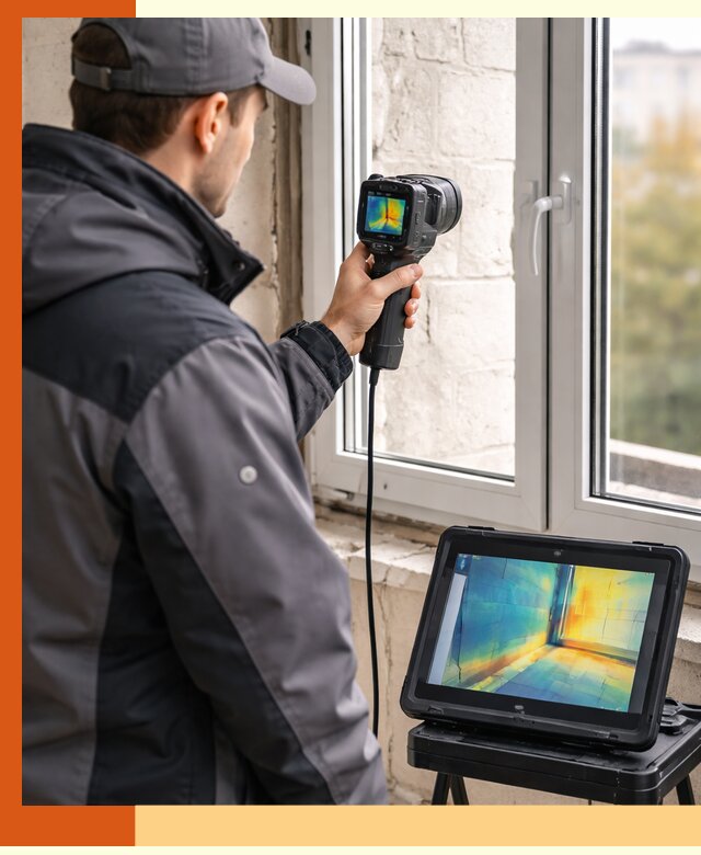 Тепловизионное обследование дома в Протвино для выявления утечек тепла