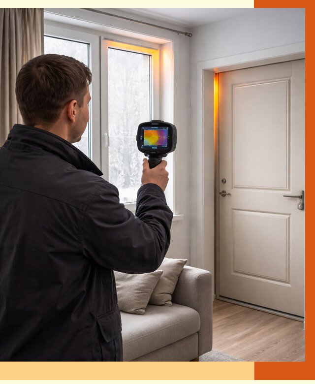 Тепловизионное обследование окон и дверей в Протвино от 4579 руб. | ТепломастерПрн